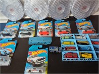 Automotive Lot of Toy Cars and Cadillac Hub Caps