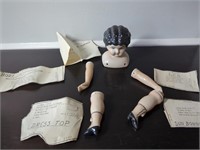 Antique Porcelain Doll Components
