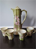 Nippon Hand Painted Antique Cocoa Set