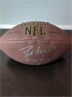 Brett Favre signed NFL Football with COA