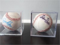 Pair of Orioles Baseball Player Signed Balls