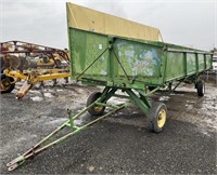Custom 20'x8' Steel Side Dump Produce Cart