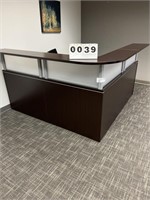 Contemporary Admin Front/ Reception Desk Espresso