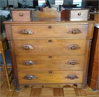 Antique Ash 6 Drawer Dresser