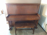 A.B. Chase Upright Walnut Piano circa 1910-20