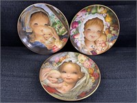 Lot of 3 Schmid Collectible Plates