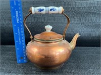 Vintage Tea Kettle with Porcelain Handle