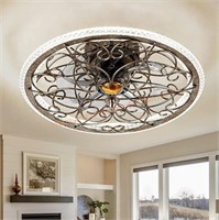 20in Ceiling Fans with Lights + Remote Control