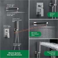 Shower System Brushed Nickel Shower Faucet Set