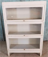 3 STACK SHABBY CHIC LAWYER/BARRISTER BOOKCASE