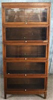 HALE 5 STACKABLE MAHOGANY LAWYER BOOKCASE