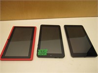 3 Tablets 1 Powers on other 2 does not  no cords