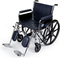 Medline Excel Extra-Wide Wheelchair, 20"W seat