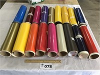 15 IN COLORED CONTACT PAPER FOR SIGN MAKING