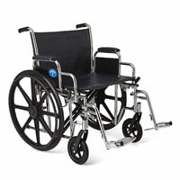 Medline Excel Bariatric Wheelchair, 24 Wide Sea