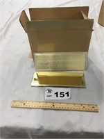 45 GOLD PLASTIC ENGRAVING PLATES