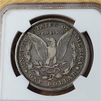 1878 8TF MORGAN SILVER DOLLAR NGC GRADED