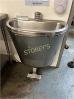 Bradley Foot Operated S/S Hand Sink ~27 x 16 x 33