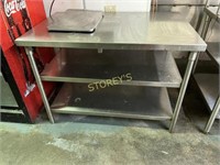 All S/S Welded Work Table - 4' x 30