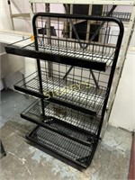 4 Tier Mobile Display Rack - greasy - 30 x 20x 53