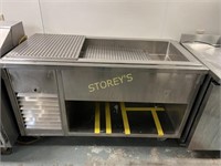 Mobile Refrigerated Buffet Station Well - 5' x 27
