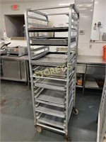 Full Size Mobile Baker's Rack