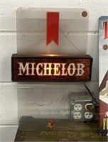 Vintage Michelob 18 x 12 lighted sign