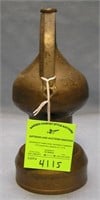 Antique solid brass self propelling fire nozzle