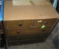 Antique five drawer chest