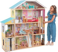 NEW $260 Majestic Mansion Wooden Dollhouse