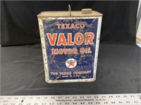 Texaco Valor Motor Oil can