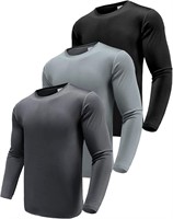 NEW $42 (L) 3 Pack Performance Long Sleeve