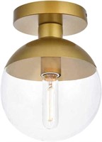 Industrial Sphere Glass Pendant Light