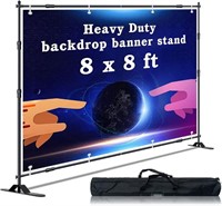 INNOVSIGN 8x8 ft Adjustable Backdrop Banner Stand