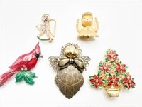 CHRISTMAS BROOCHES