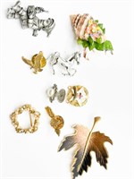 BROOCHES AND PINS ASSORTED