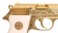 WALTHER PP PISTOL, ENGRAVED, GOLD PLATE, #2 OF 50