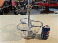 Vintage 3 glass barware set.