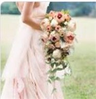 Hiiarug Artificial Rose Bouquet Peony Wedding