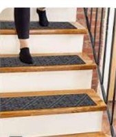 Carpet Stair Treads Non-slip Gray Embossed  15