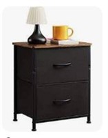 Somdot Nightstand With 2 Drawers, Bedside Table
