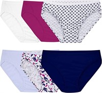 NEW (XL) 6-Pack Assorted Cotton Bikini Panties