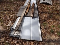15 sheets of 5v used roofing metal