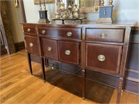 STONELEIGH MAHOGANY INLAID CROSS BANDING SIDEBOARD