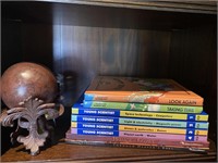 DECORATIVE ORB W/STAND YOUNG SCIENTISTS BOOKS