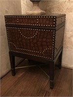 STUDDED LEATHER CHEST