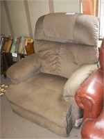 Brown upholstered recliner (very nice condition)
