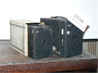2 vintage box cameras