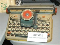 Antique tin litho toy typewriter