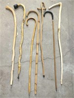 HANDCRAFTED WOODEN WALKING CANES